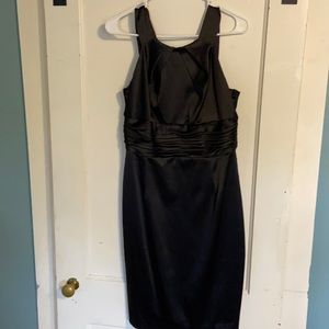 Black Cocktail dress satin